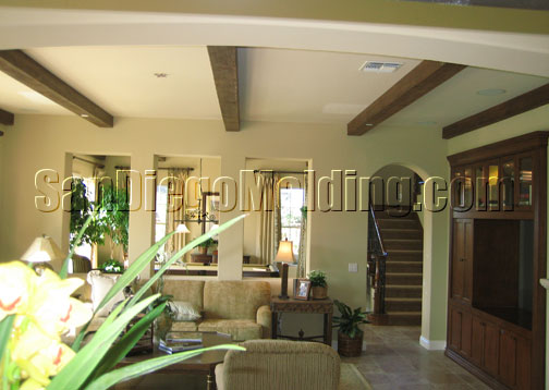 faux wood beams
